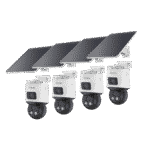 Pack de 4 caméras solaires Tiandy SolarPro