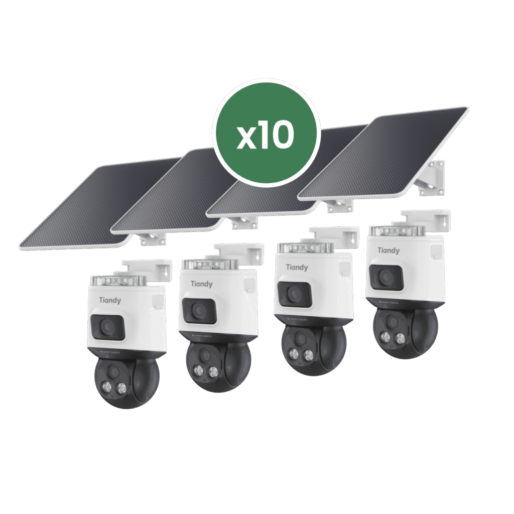 Pack de 10 caméras solaires Tiandy SolarPro