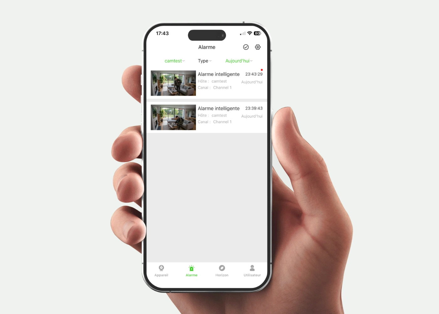 Alertes intelligentes avec EasyLive Plus