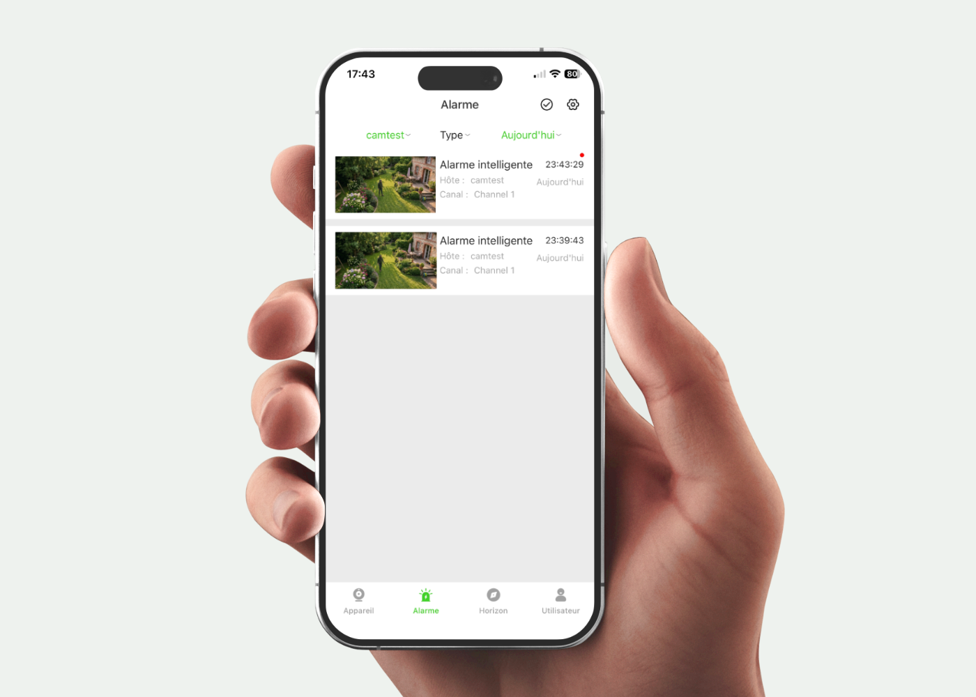 Alertes intelligentes avec EasyLive Plus
