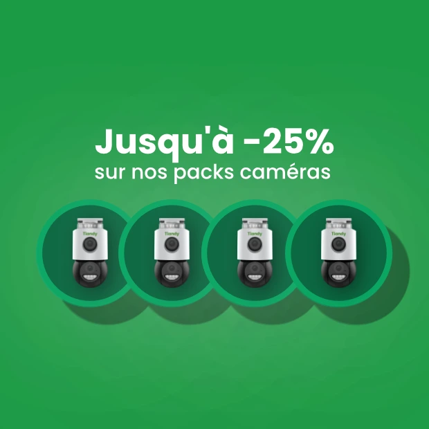 Jusqu'à 25% de réductions sur les packs caméras